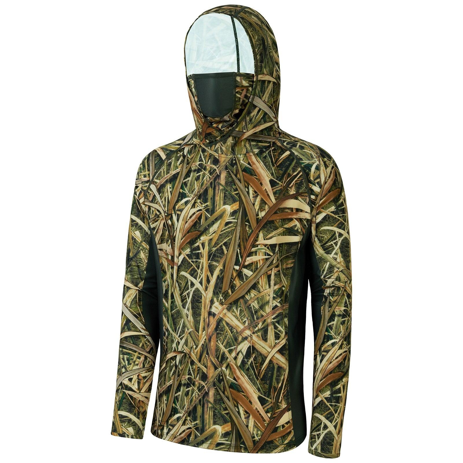 Outdoor Men 3D Leaf Camo Print - đánh giá và giá Fishing Mask Sun Protection