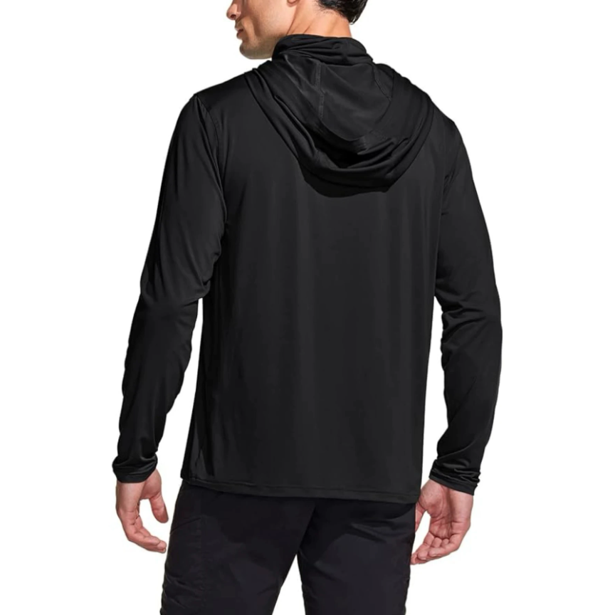 Men Solid Color Hooded Fishing - đánh giá và giá Fishing Shirt Uv Protection