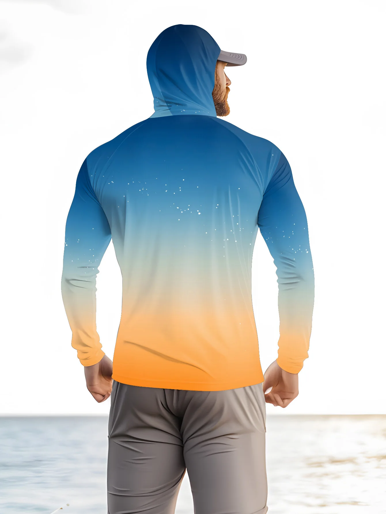 Mens Fishing Shirt Hooded UPF  - đánh giá và giá Fishing Mask Sun Protection