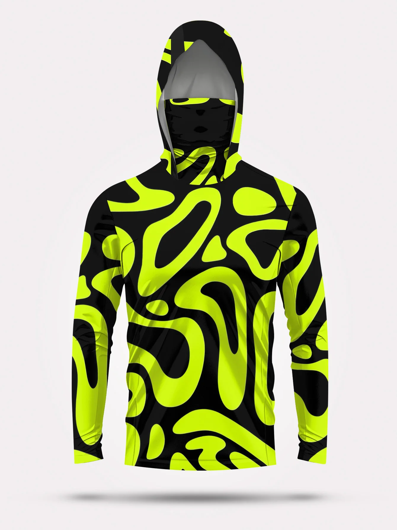 Men's Neon Green Abstract Prin - đánh giá và giá Fishing Shirt Uv Protection